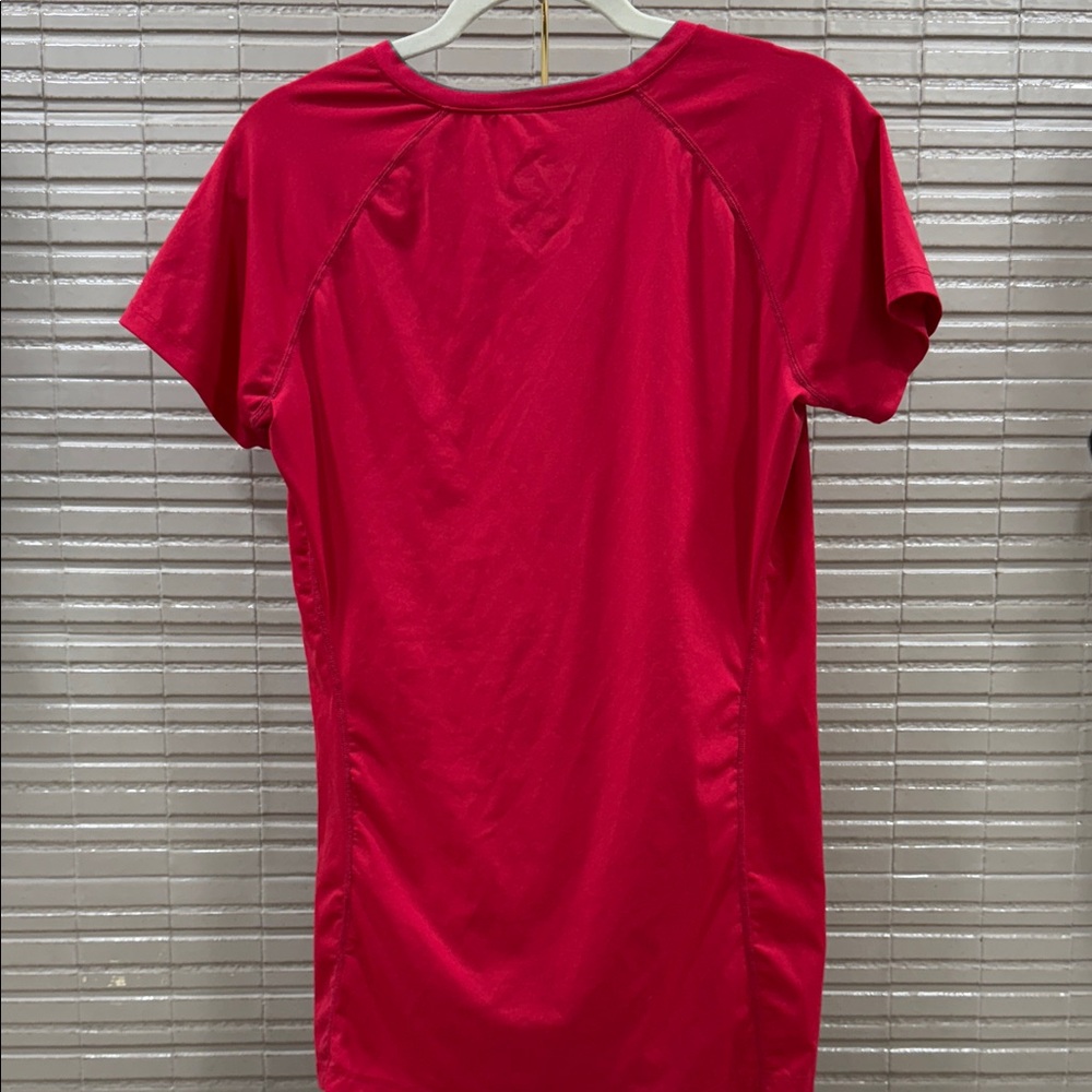 Nike Women's Vivid Red Short Sleeve Tee - Picture 3 of 3